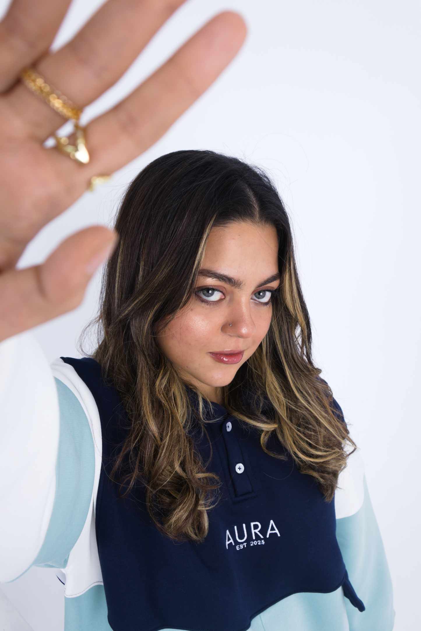 Oversized TriTone Pullover