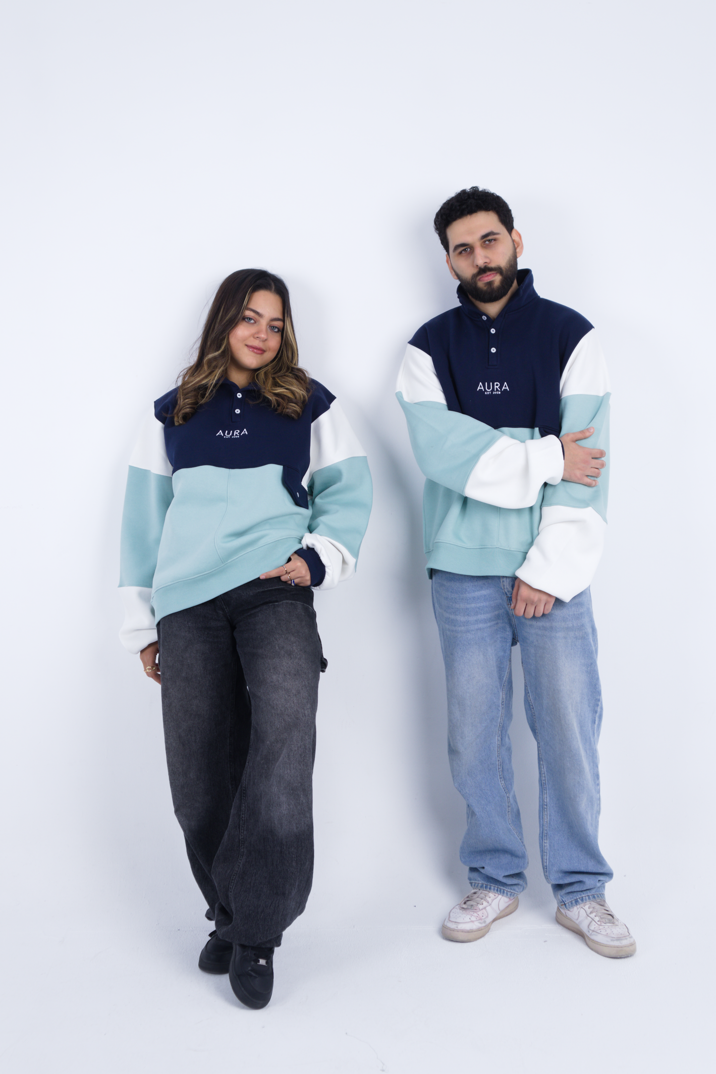 Oversized TriTone Pullover